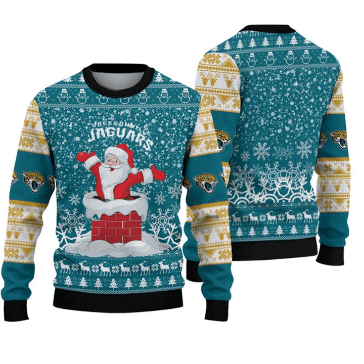 Jacksonville Jaguars Sweatshirt Christmas Funny Santa Claus