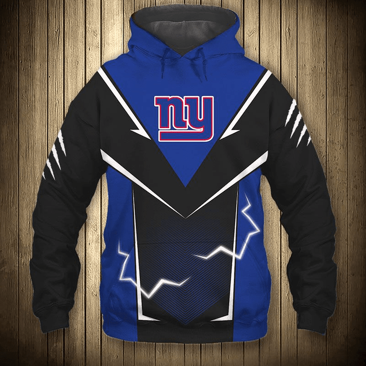 New York Giants Hoodie Lightning Graphic Gift For Men - NFL