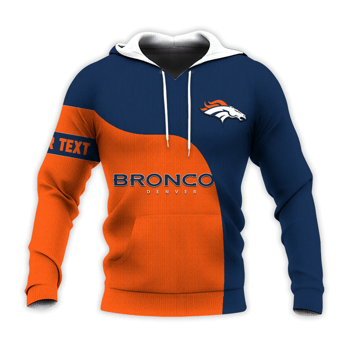Denver Broncos Hoodie Curve Style Custom- NFL