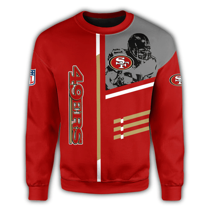 San Francisco 49ers Sweatshirt Personalized Football For Fan- NFL