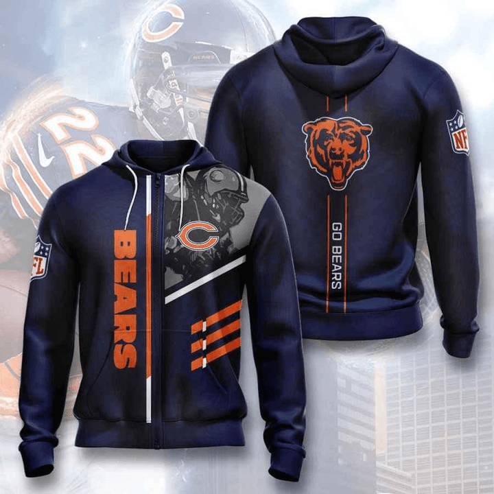 Chicago Bears Usa 122 Hoodie Custom For Fans - NFL
