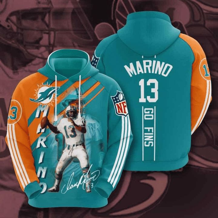 Miami Dolphins Dan Marino Usa 1114 Hoodie Custom For Fans - NFL