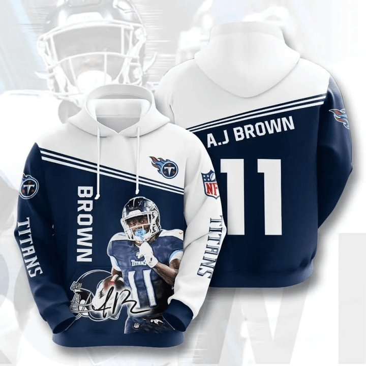 Tennessee Titans A. J. Brown Usa 910 Hoodie Custom For Fans - NFL