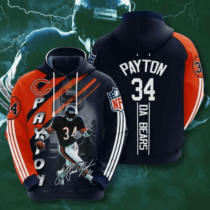 Chicago Bears Walter Payton Usa 989 Hoodie Custom For Fans - NFL