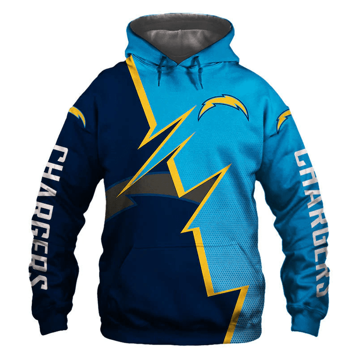 Los Angeles Chargers Hoodie Zigzag Graphic Sweatshirt Pullover Gift For Fans - NFL