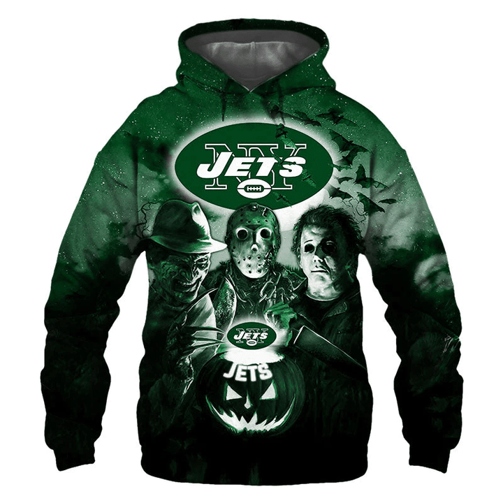 New York Jets Hoodie Halloween Horror Night Gift For Fans - NFL