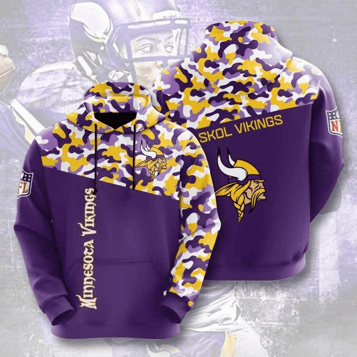 Minnesota Vikings Usa 215 Hoodie Custom For Fans - NFL