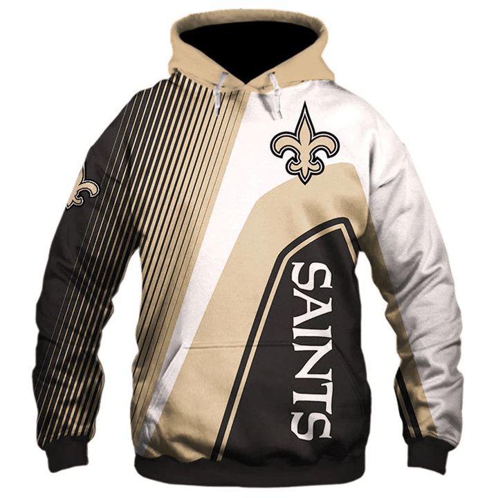 New Orleans Saints Zip Hoodie Sweatshirt Pullover - NFL