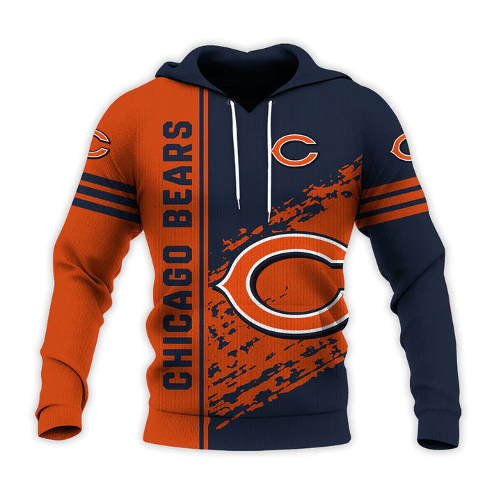 Chicago Bears Hoodie Quarter Style - NFL