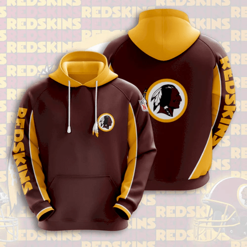 NFL Washington Redskins 3D Hoodie Zip Sweatshirt Personalized Trending Gift