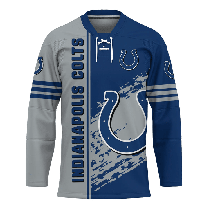 Indianapolis Colts Hockey Jersey Quarter Style - NFL