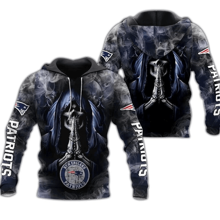 New England Patriots Hoodies Death Smoke Graphic Gift For Men - NFL