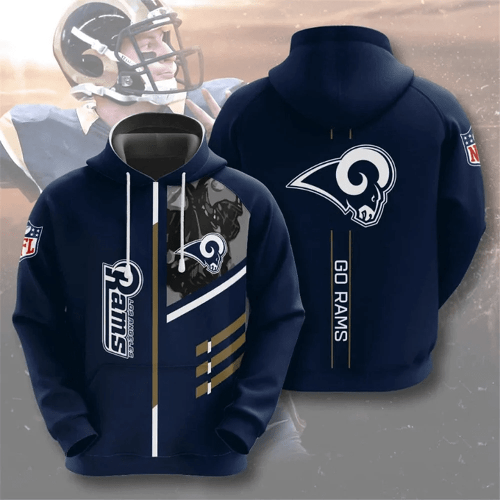 Los Angeles Rams Hoodies 3 Lines Graphic Gift For Fans - NFL