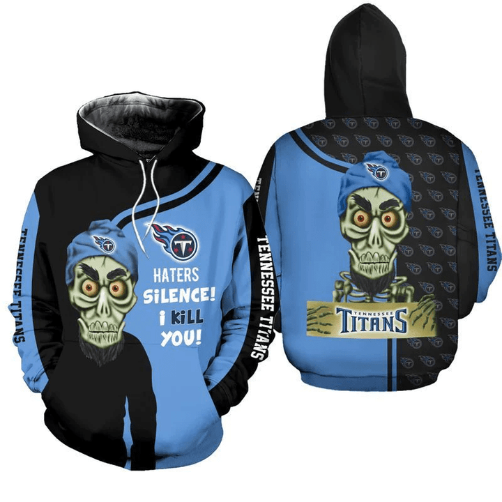 NFL Tennessee Titans Achmed Skull 3D Hoodie Full All Over Print TNT-00937-AUH