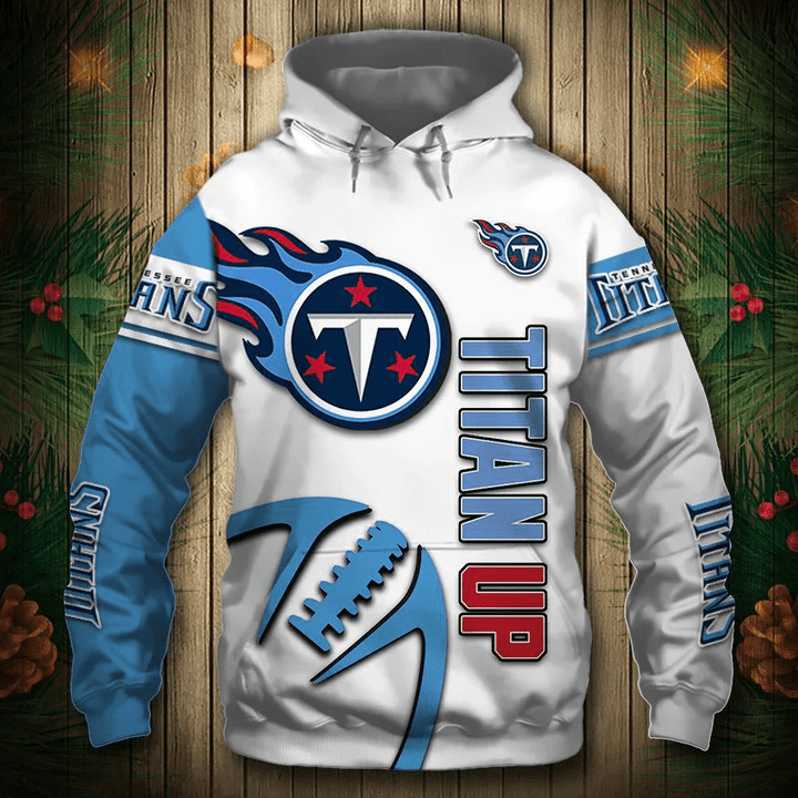 Tennessee Titans Hoodie Graphic Balls Sweatshirt Pullover - NFL