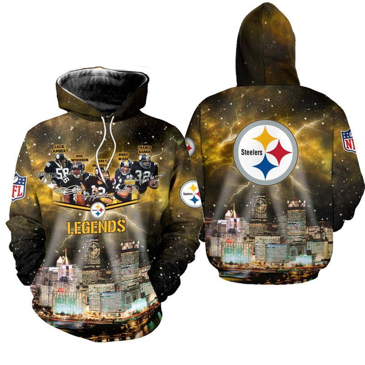 NFL Pittsburgh Steelers Legends 3D Hoodie TNT-00658-AUH