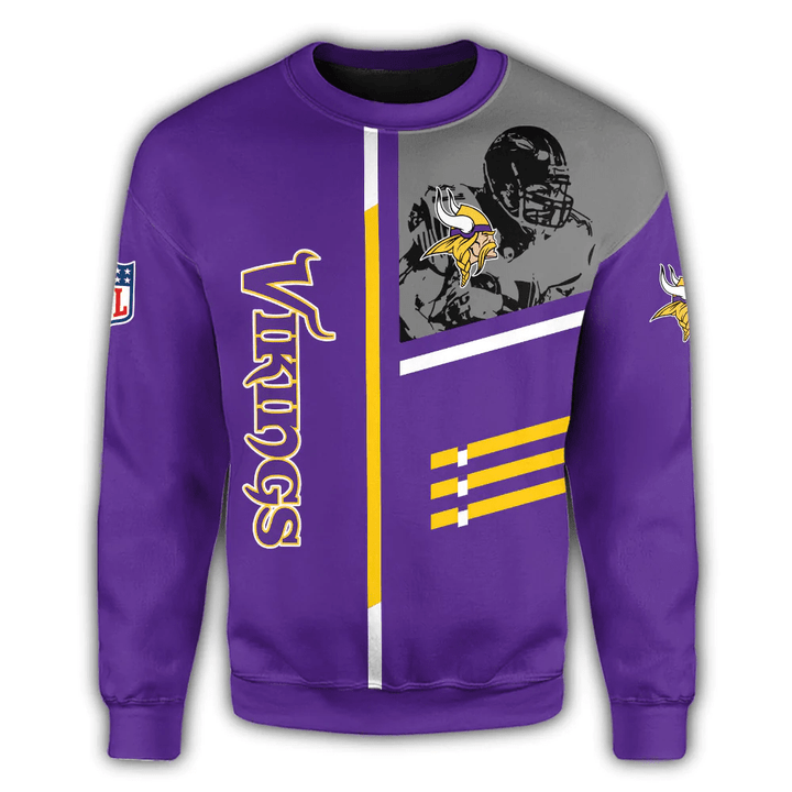 Minnesota Vikings Sweatshirt Personalized Football For Fan- NFL