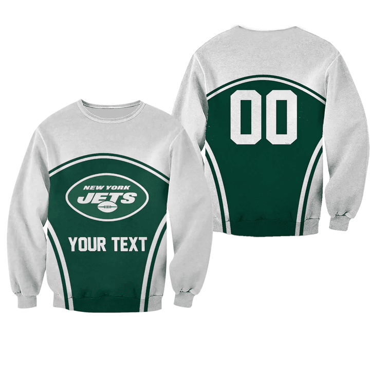 New York Jets Sweatshirt Curve Style Sport- NFL