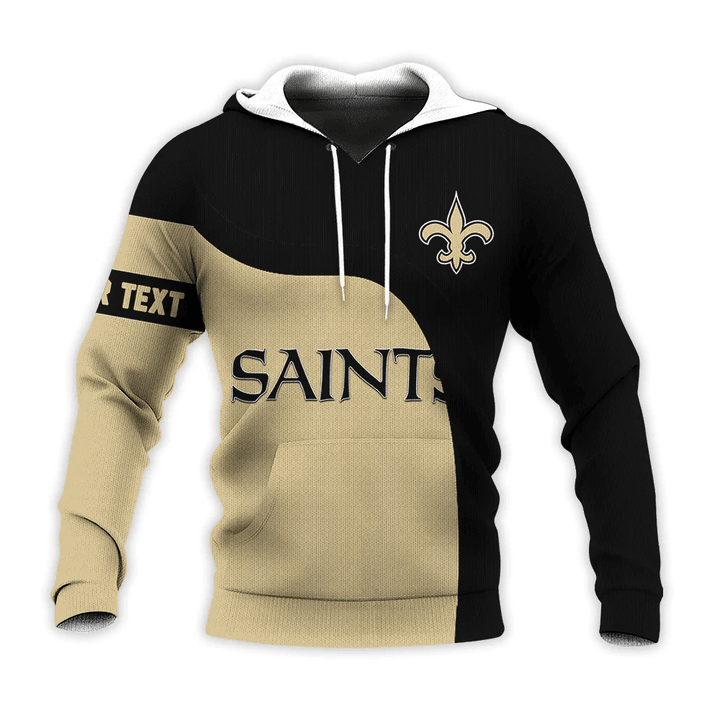 New Orleans Saints Hoodie Curve Style Custom- NFL
