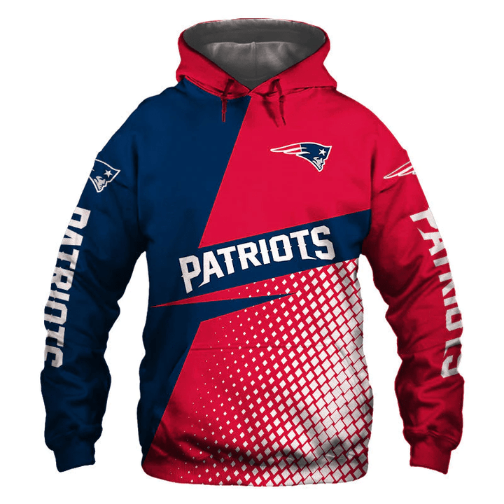 New England Patriots Hoodie Long Sleeve Sweatshirt For Fan - NFL