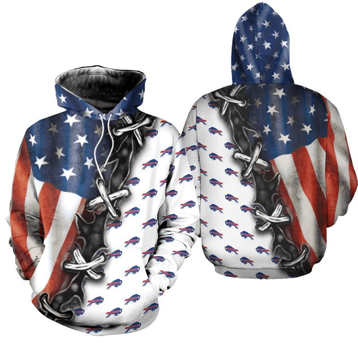 NFL Buffalo Bills Hoodie All Over Print Apparel For TNT-00752-AUH