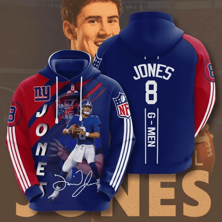 New York Giants Daniel Jones Usa 1150 Hoodie Custom For Fans - NFL