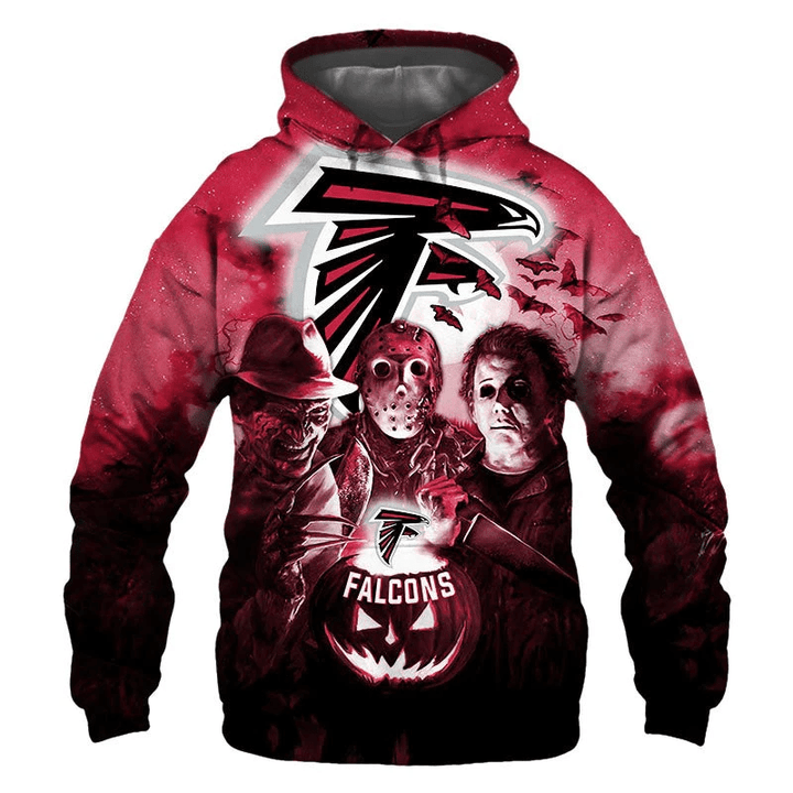 Atlanta Falcons Hoodie Halloween Horror Night Gift For Fans - NFL