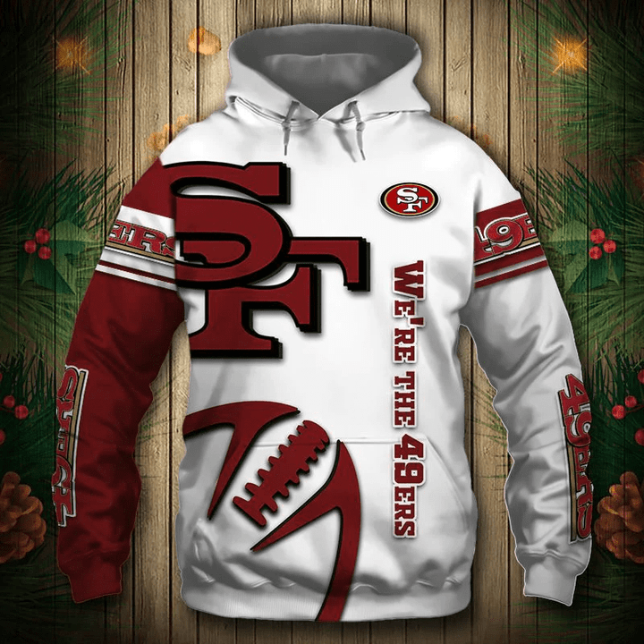 San Francisco 49Ers Hoodie Graphic Balls Sweatshirt Pullover - NFL