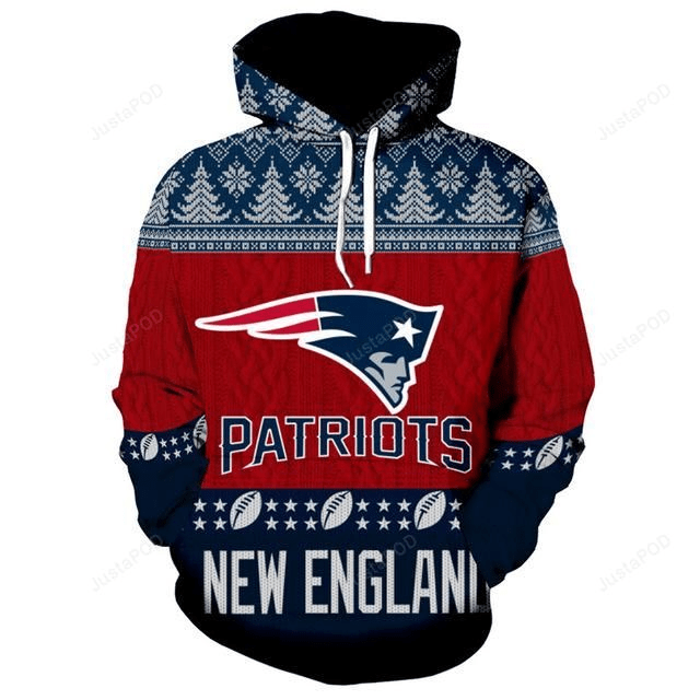 NFL American Football Men Casual 3D Hoodie For Men Women All Over 3D Printed Hoodie Christmas Sweatshirt fashion Pullover New England Patriots
