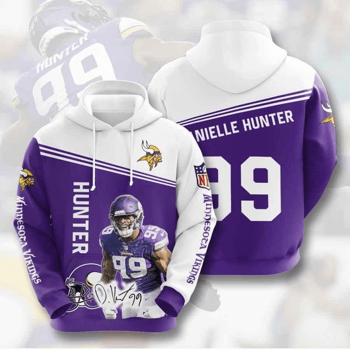 Minnesota Vikings Danielle Hunter Usa 825 Hoodie Custom For Fans - NFL