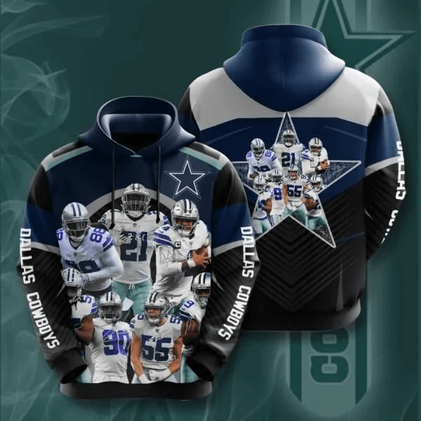NFL Dallas Cowboys 3d Hoodie 3 DS0-06107-AUH