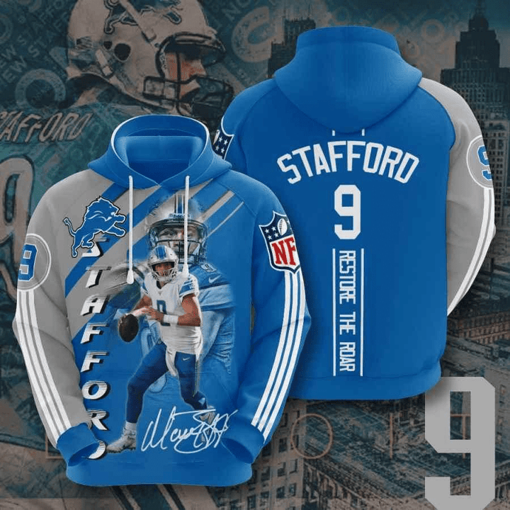 Detroit Lions Matthew Stafford Usa 1022 Hoodie Custom For Fans - NFL