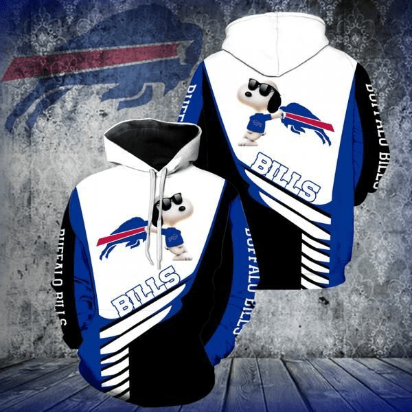 NFL Buffalo Bills Snoopy 3d Hoodie Full Over Print K1073 DS0-03724-AUH