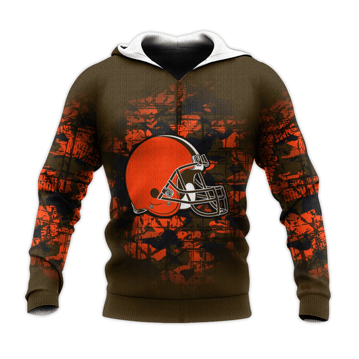 Cleveland Browns Hoodie Camouflage Vintage - NFL