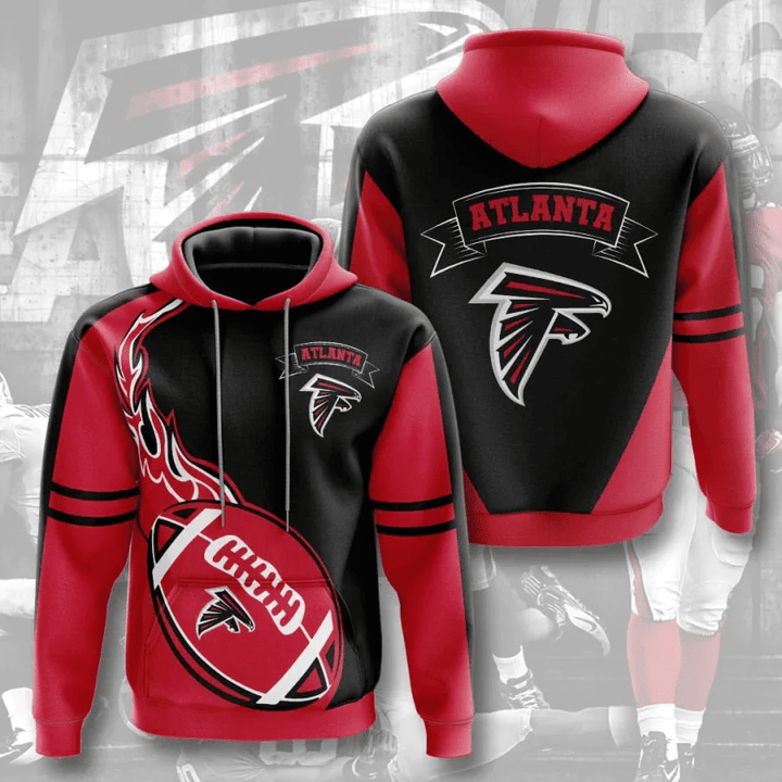 Atlanta Falcons Hoodie Flame Balls Graphic Gift For Fans - NFL