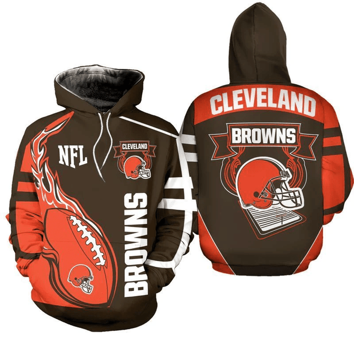 NFL Cleveland Browns 3D Hoodie TNT-00406-AUH