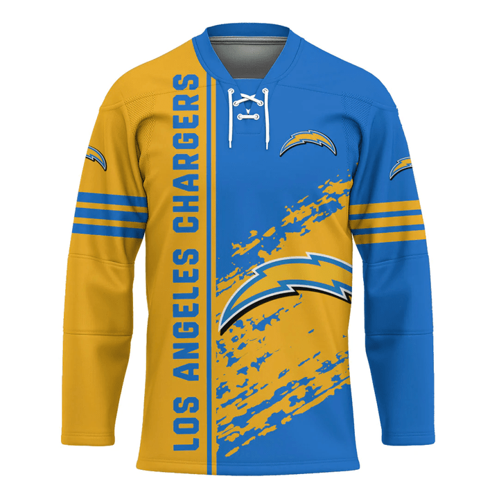 Los Angeles Chargers Hockey Jersey Quarter Style - NFL