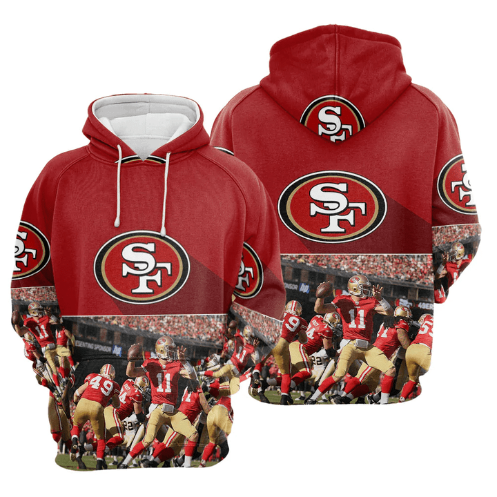 nfl shirts walmart San Francisco 49ers 3D Hoodies