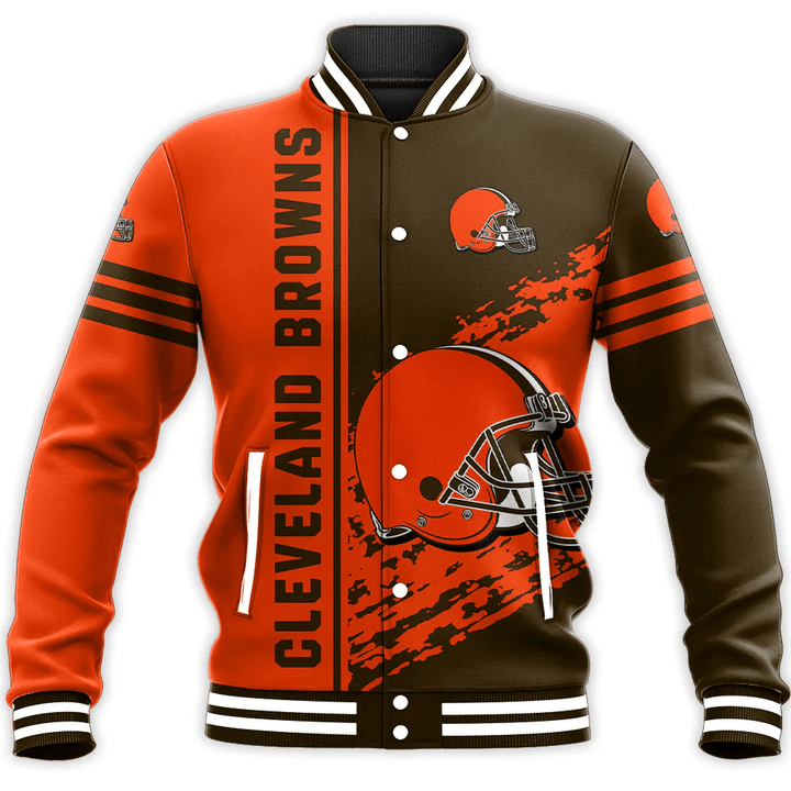 Cleveland Browns Baseball Jacket Quarter Style - NFL