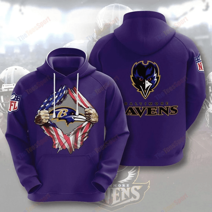 NFL Baltimore Ravens 3d Hoodie For Men For Women All Over Printed Hoodie 10 DS0-03630-AUH
