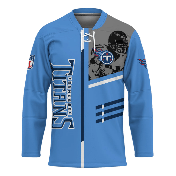 Tennessee Titans Hockey Jersey Personalized Football For Fan- NFL