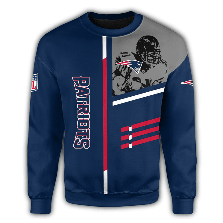 New England Patriots Sweatshirt Personalized Football For Fan- NFL