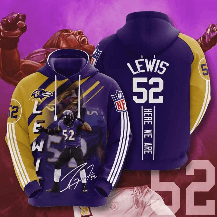 Baltimore Ravens Ray Lewis Usa 959 Hoodie Custom For Fans - NFL