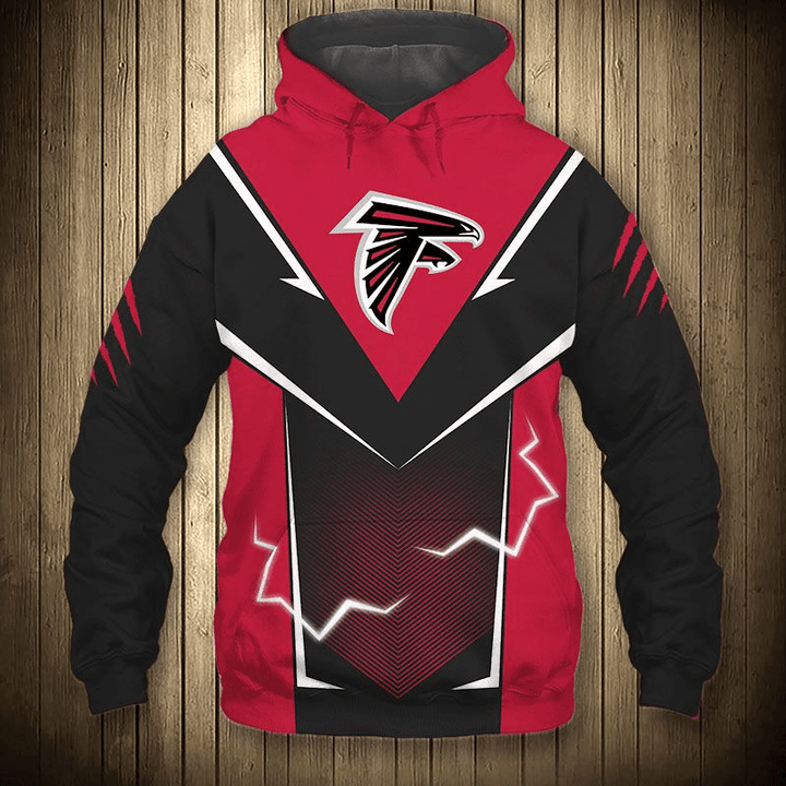 Atlanta Falcons Hoodie Lightning Graphic Gift For Men - NFL