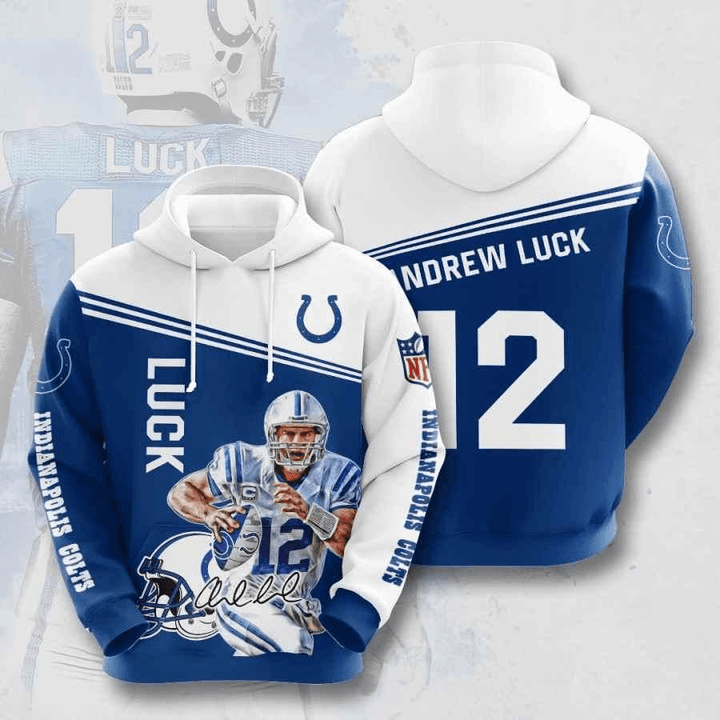 Indianapolis Colts Andrew Luck Usa 763 Hoodie Custom For Fans - NFL