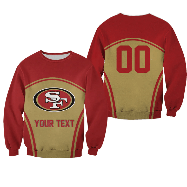 San Francisco 49ers Sweatshirt Curve Style Sport- NFL