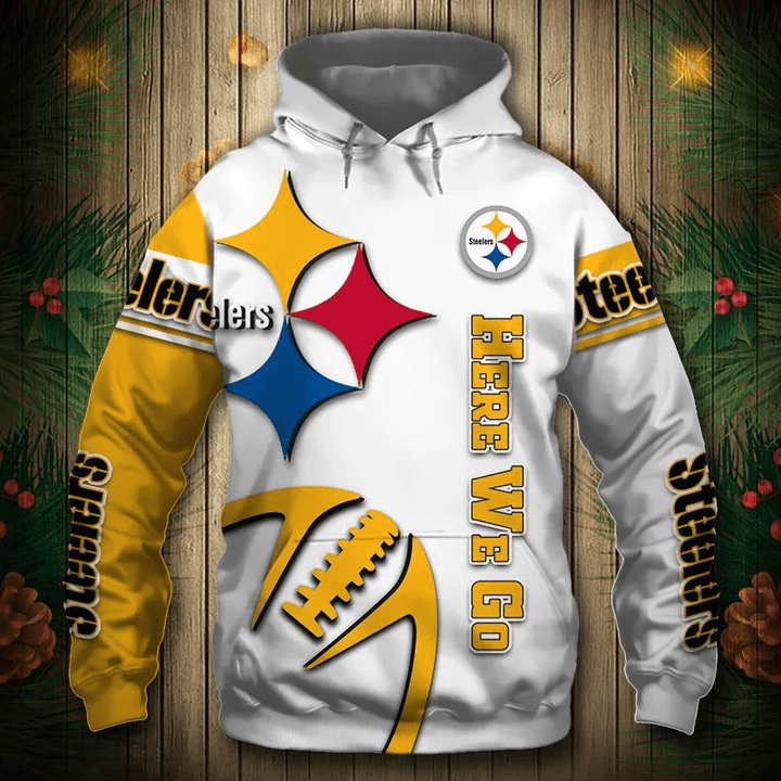 Pittsburgh Steelers Hoodie Graphic Balls Sweatshirt Pullover - NFL