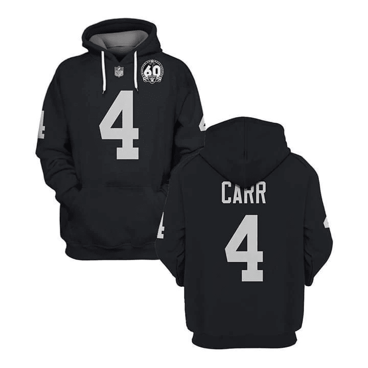Nfl Fan Carr Number 4 Oakland Raiders t shirt hoodie sweater 3D