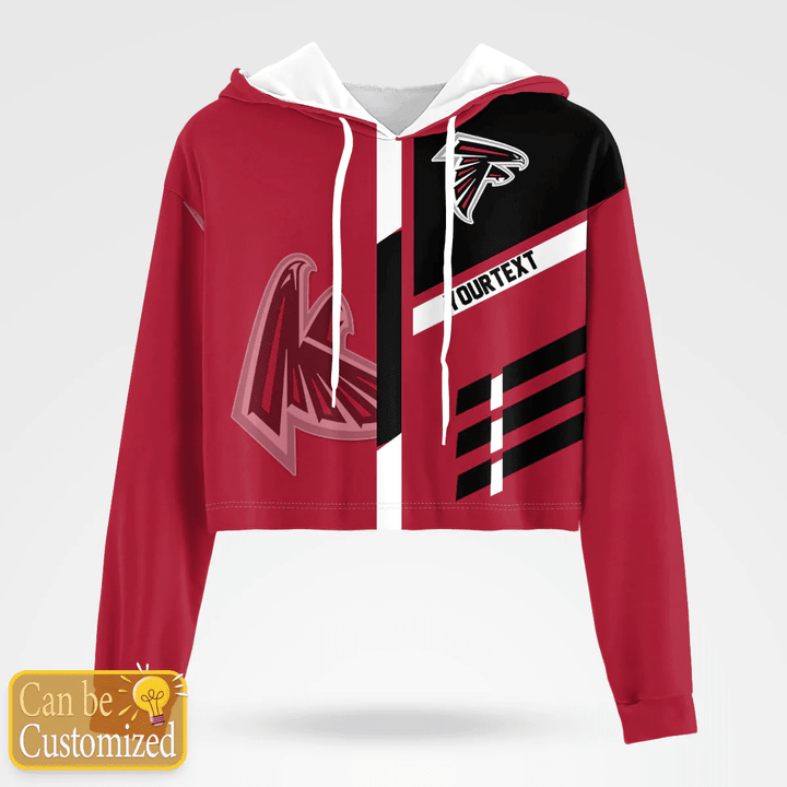 Atlanta Falcons Croptop Hoodie Sport Style Custom - NFL