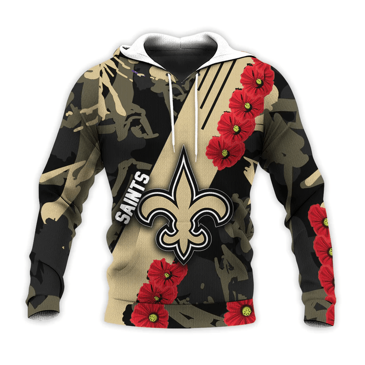 New Orleans Saints Hoodie Sport Style Keep Go On- NFL